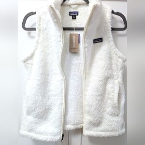 PATAGONIA, Girls' Los Gatos Fleece Vest, Birch White, Size Extra Large.